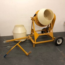McMaster Carr Gilson Cement Mixer Custom Cart Handle Hitch 2 Liners 1/3hp 22 Gal
